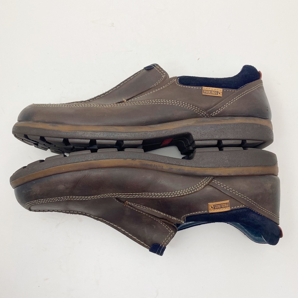 Pikolinos Brown Oiled Leather Slip On Loafers Mens EU 46 US 12 - Picture 4 of 8